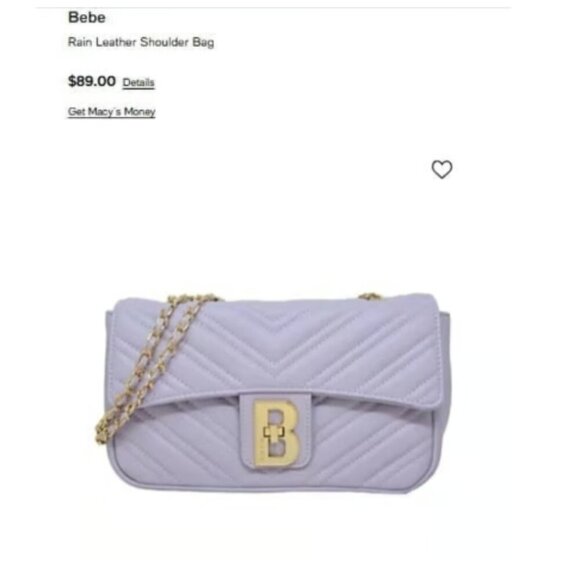 BeBe Girls Rain Leather Crossbody Bag - Picture 2 of 5